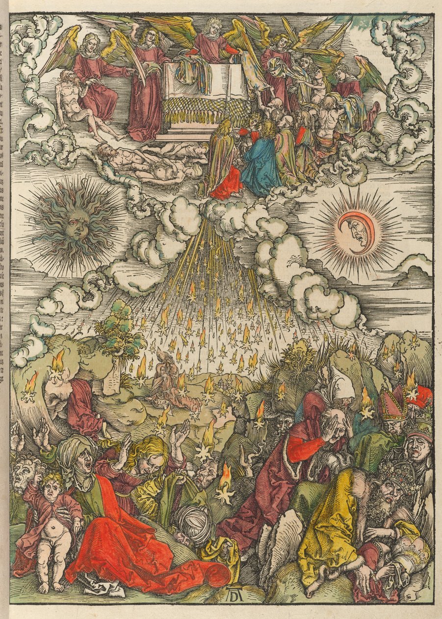 Az ötödik és hatodik pecsét megnyitása alkotó: Albrecht Dürer
