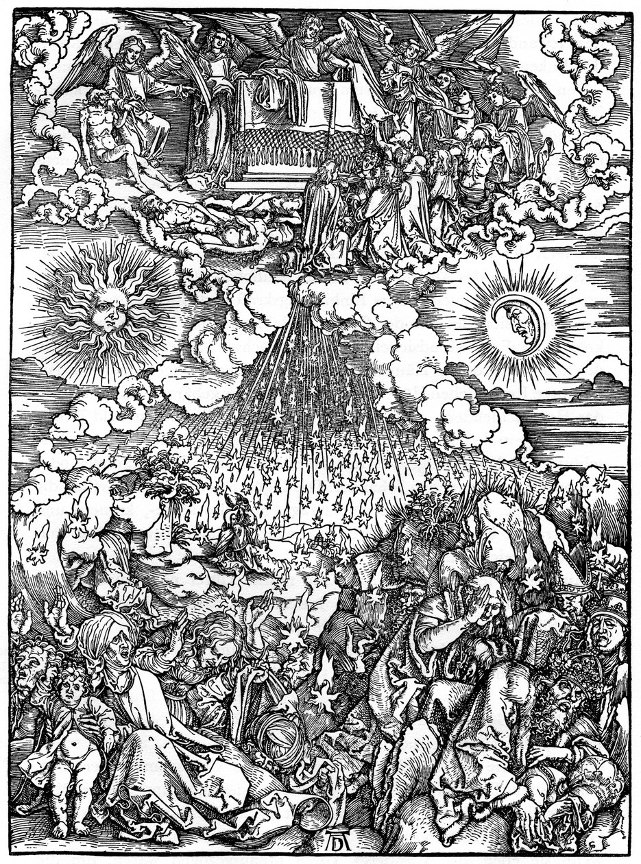 Az ötödik és hatodik pecsét felnyitása, 1498, 1936 alkotó: Albrecht Dürer