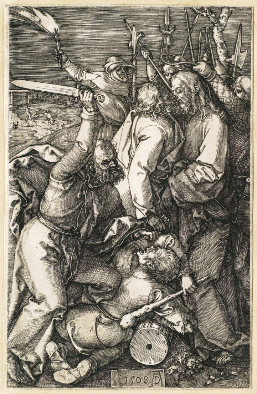 A passió: Krisztus elárulása alkotó: Albrecht Dürer