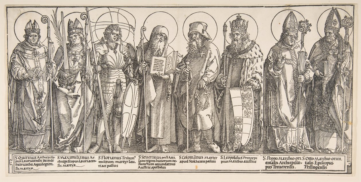 Ausztria védőszentjei, 1515-17. alkotó: Albrecht Dürer