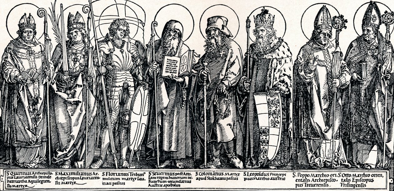 Ausztria védőszentjei, 1515 1906 alkotó: Albrecht Dürer