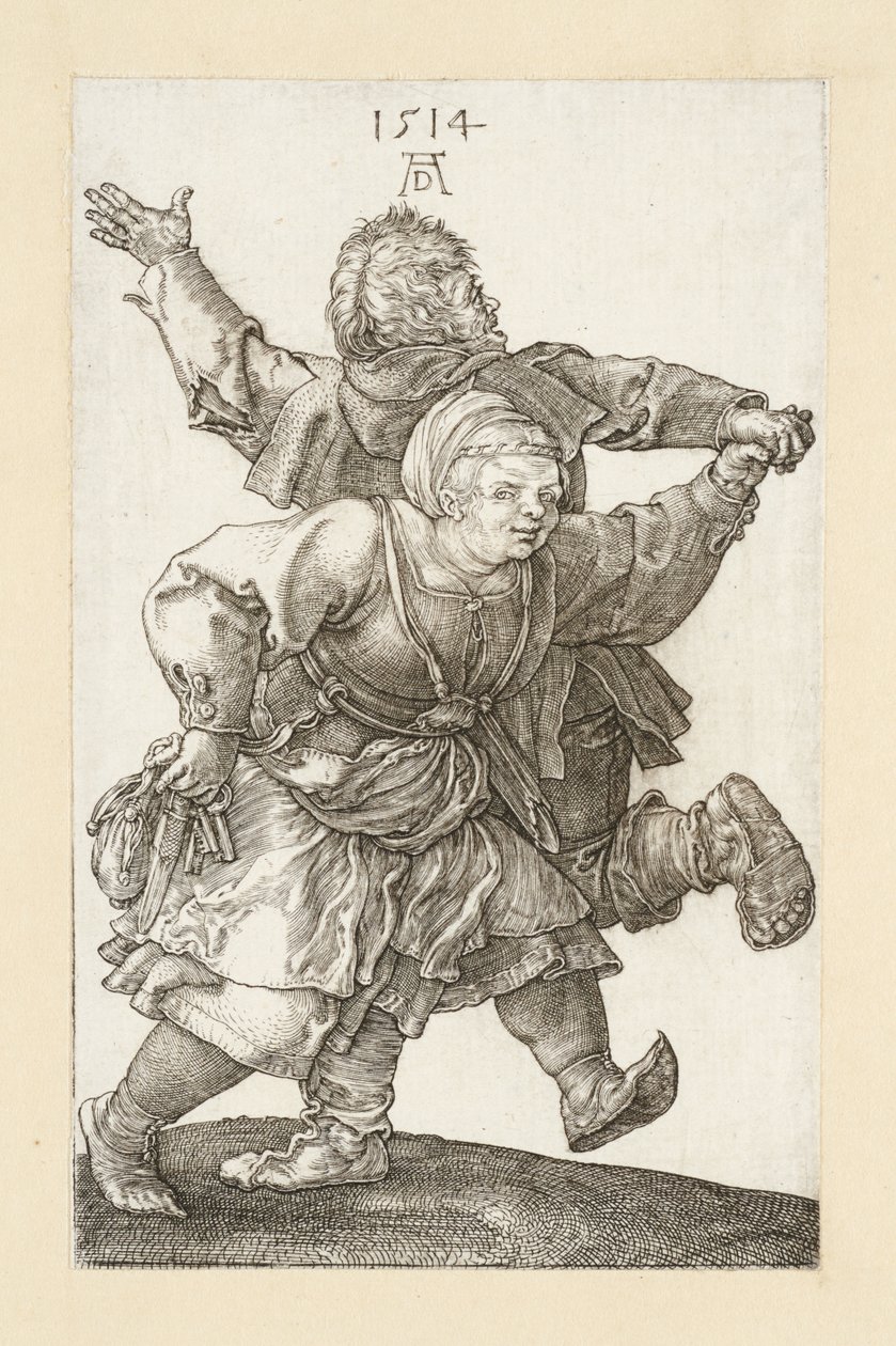 Táncoló parasztpár alkotó: Albrecht Dürer