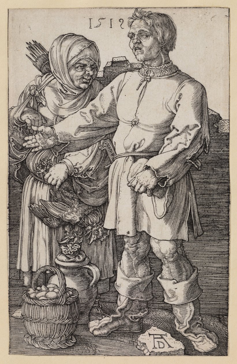 Parasztpár a piacon alkotó: Albrecht Dürer