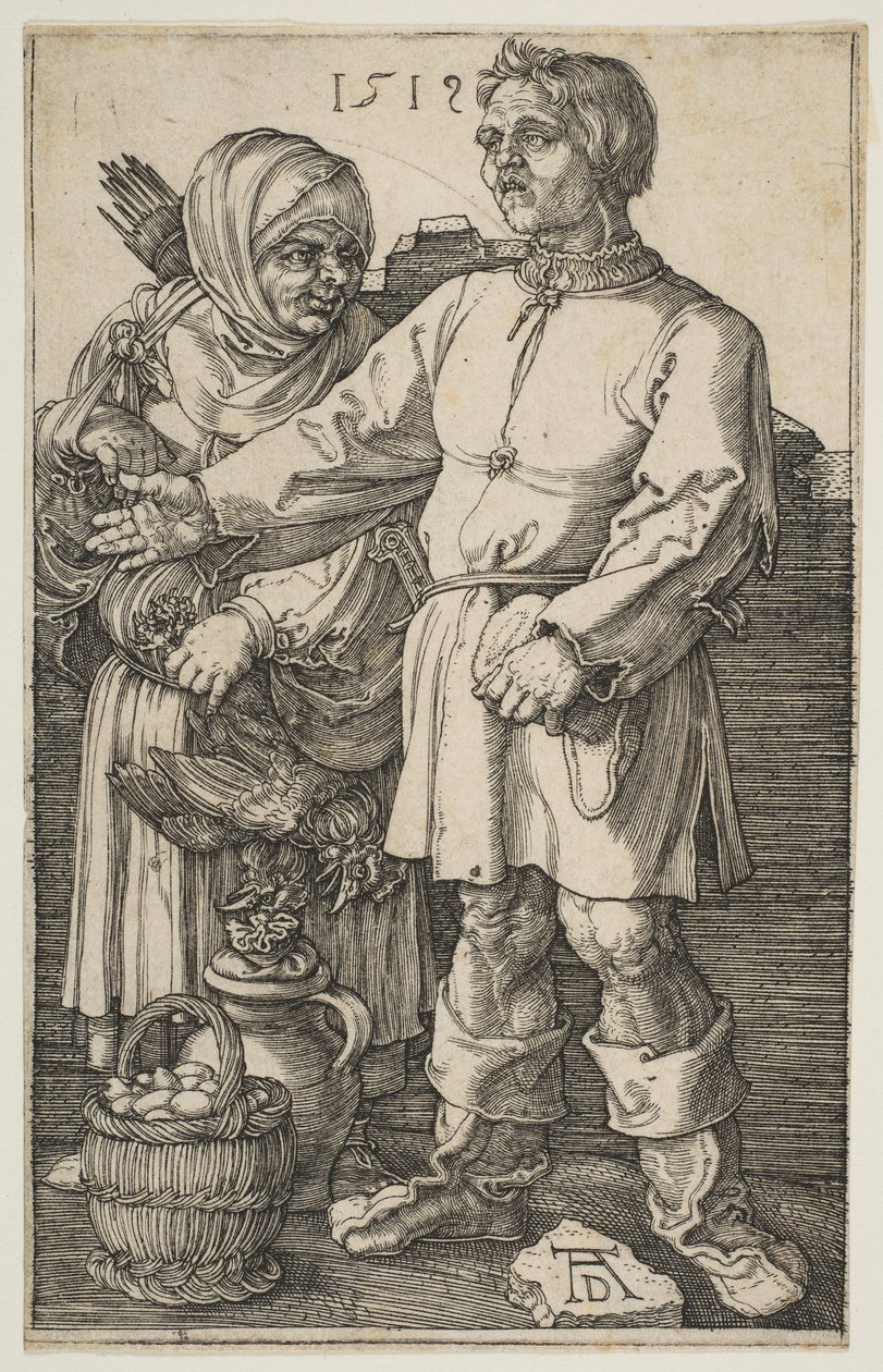 A parasztpár a piacon, 1519. alkotó: Albrecht Dürer