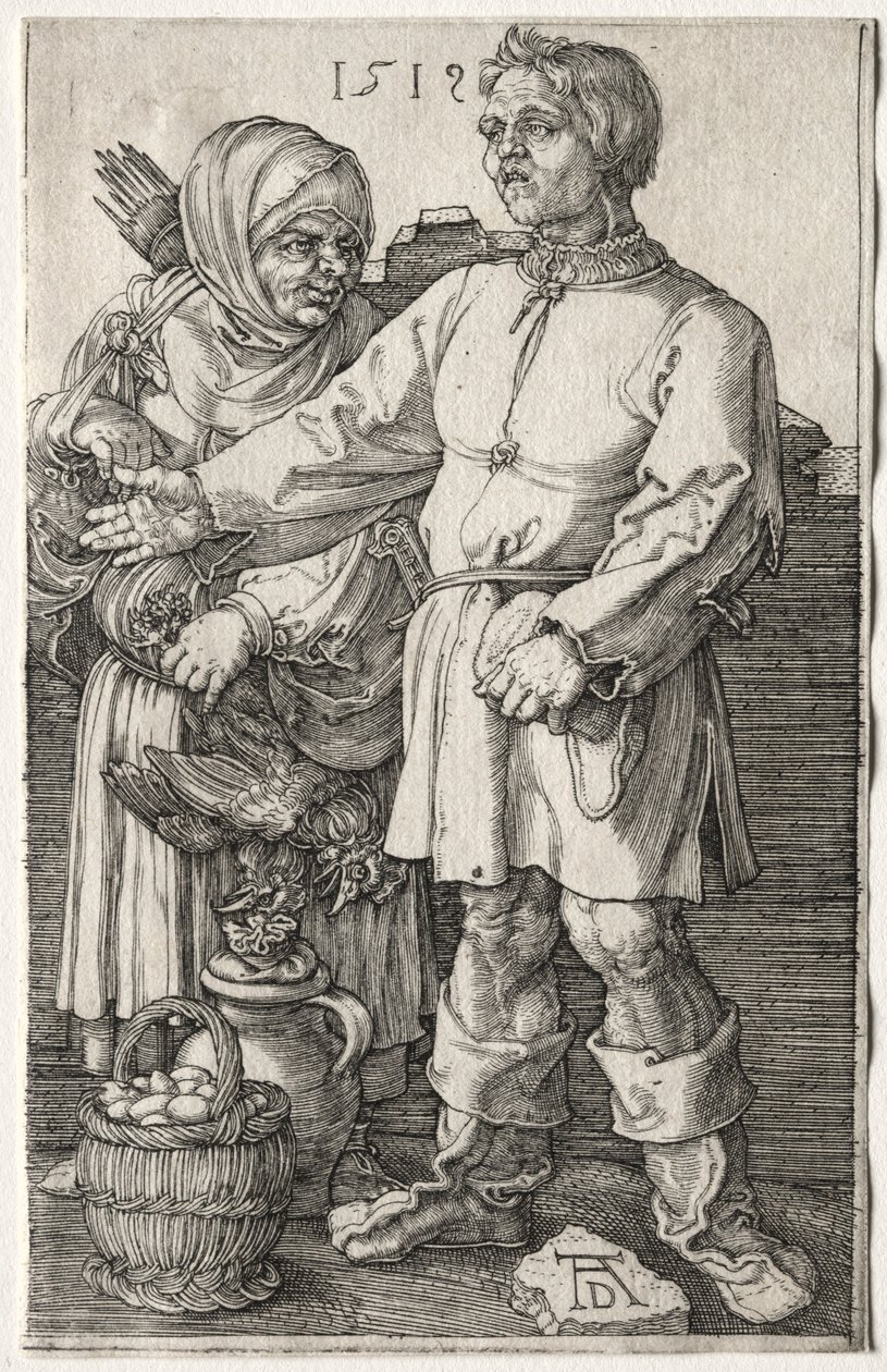 A parasztok a piacon, 1519. alkotó: Albrecht Dürer