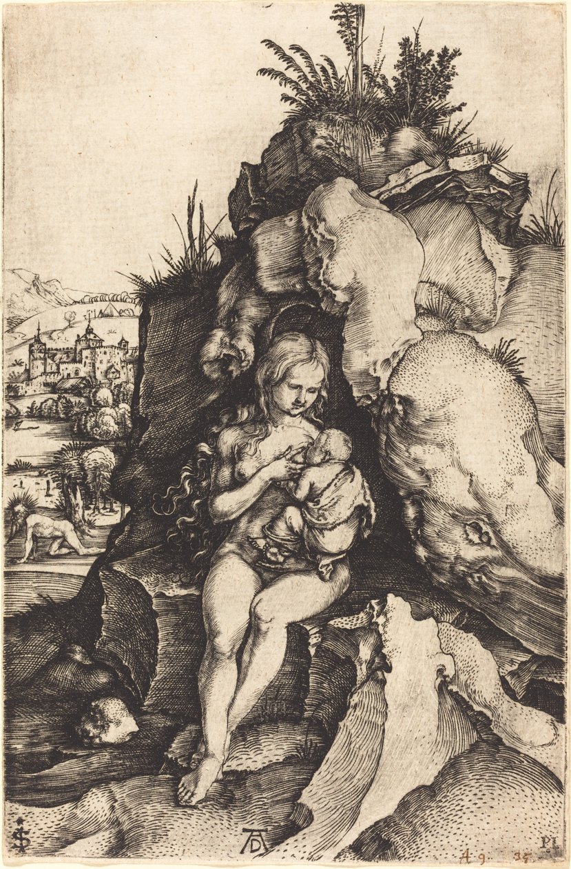 Aranyszájú Szent János bűnbánata alkotó: Albrecht Dürer