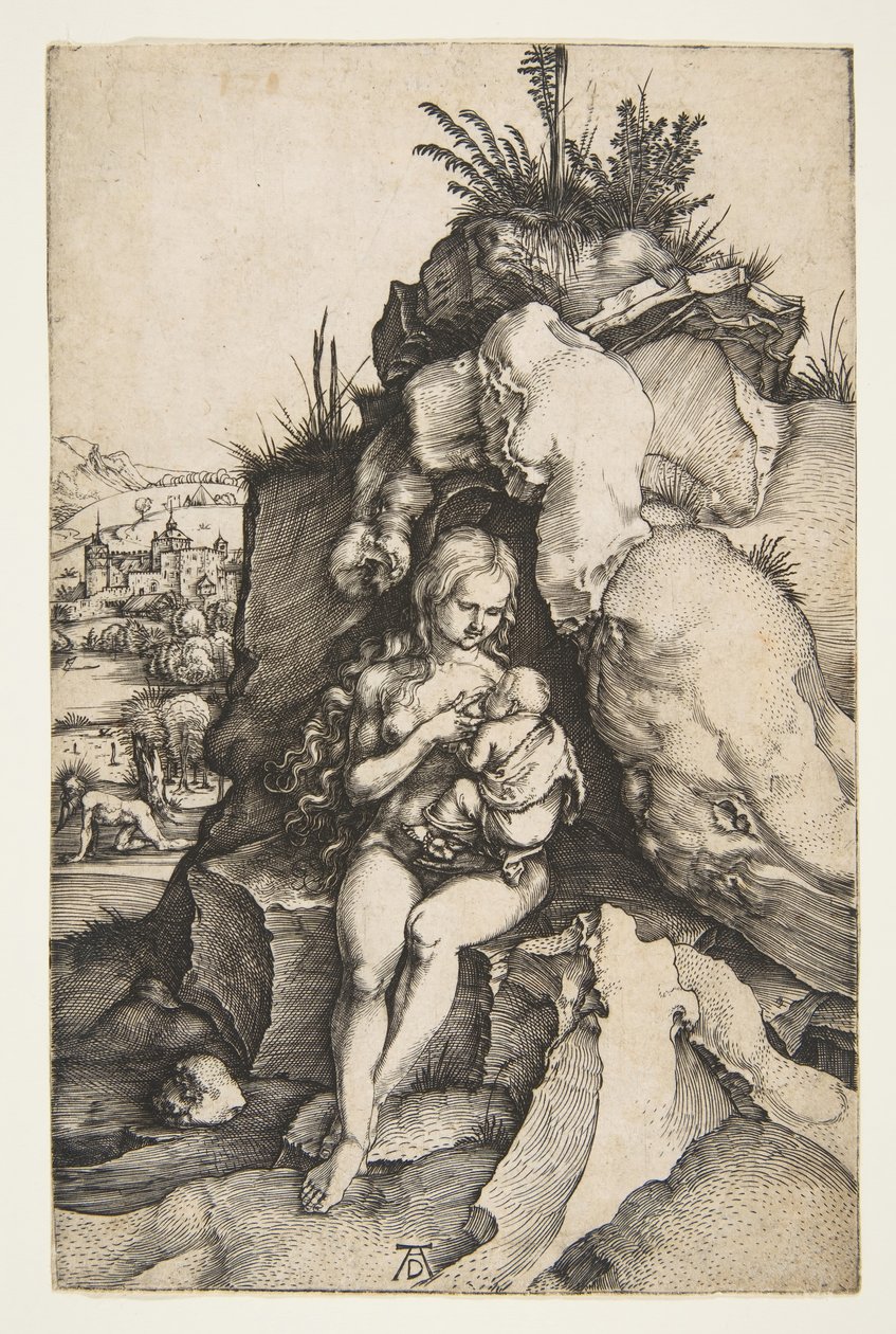 Aranyszájú Szent János vezeklése, kb. 1496. alkotó: Albrecht Dürer