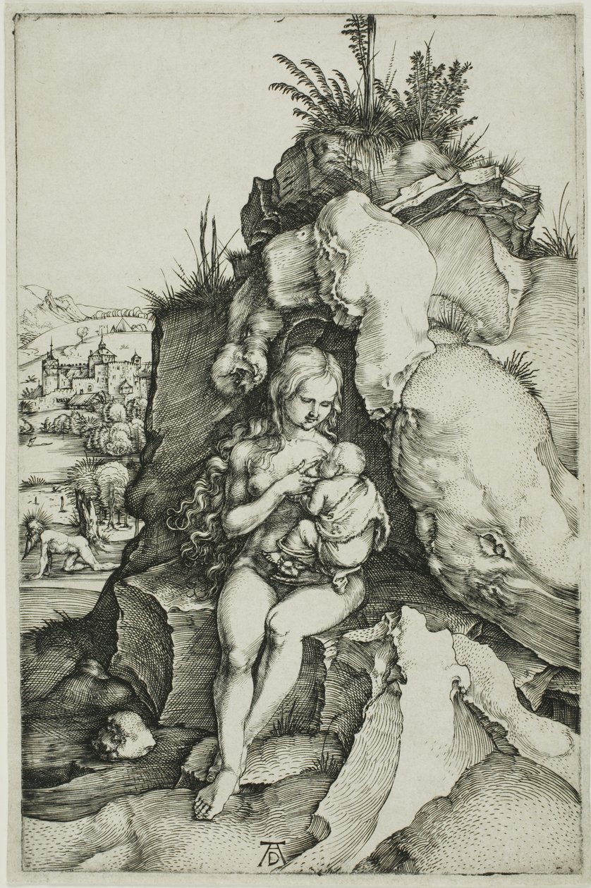 Aranyszájú Szent János vezeklése alkotó: Albrecht Dürer
