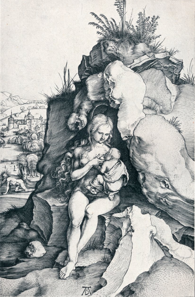 Aranyszájú Szent János bűnbánata, 1495-1906 alkotó: Albrecht Dürer