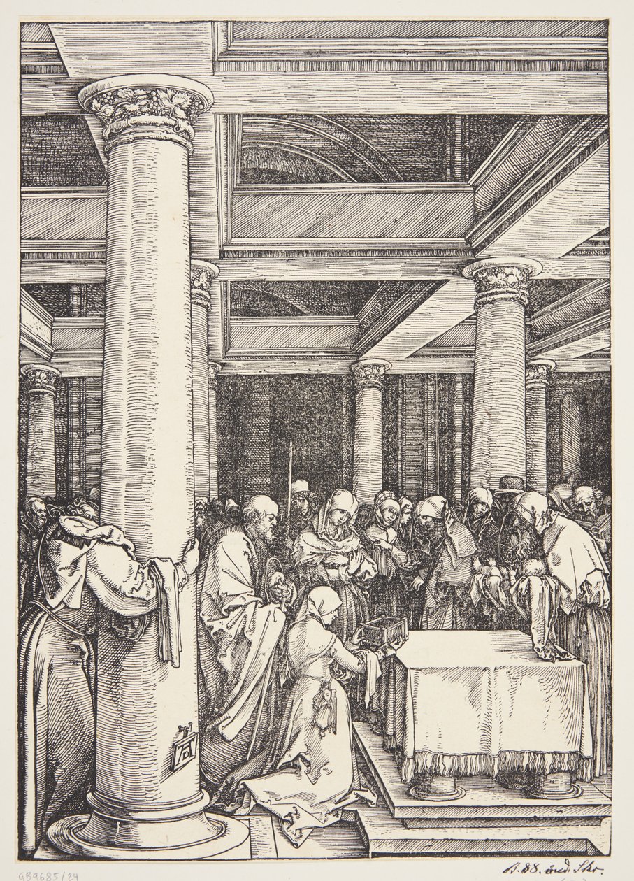 Bemutató a templomban alkotó: Albrecht Dürer