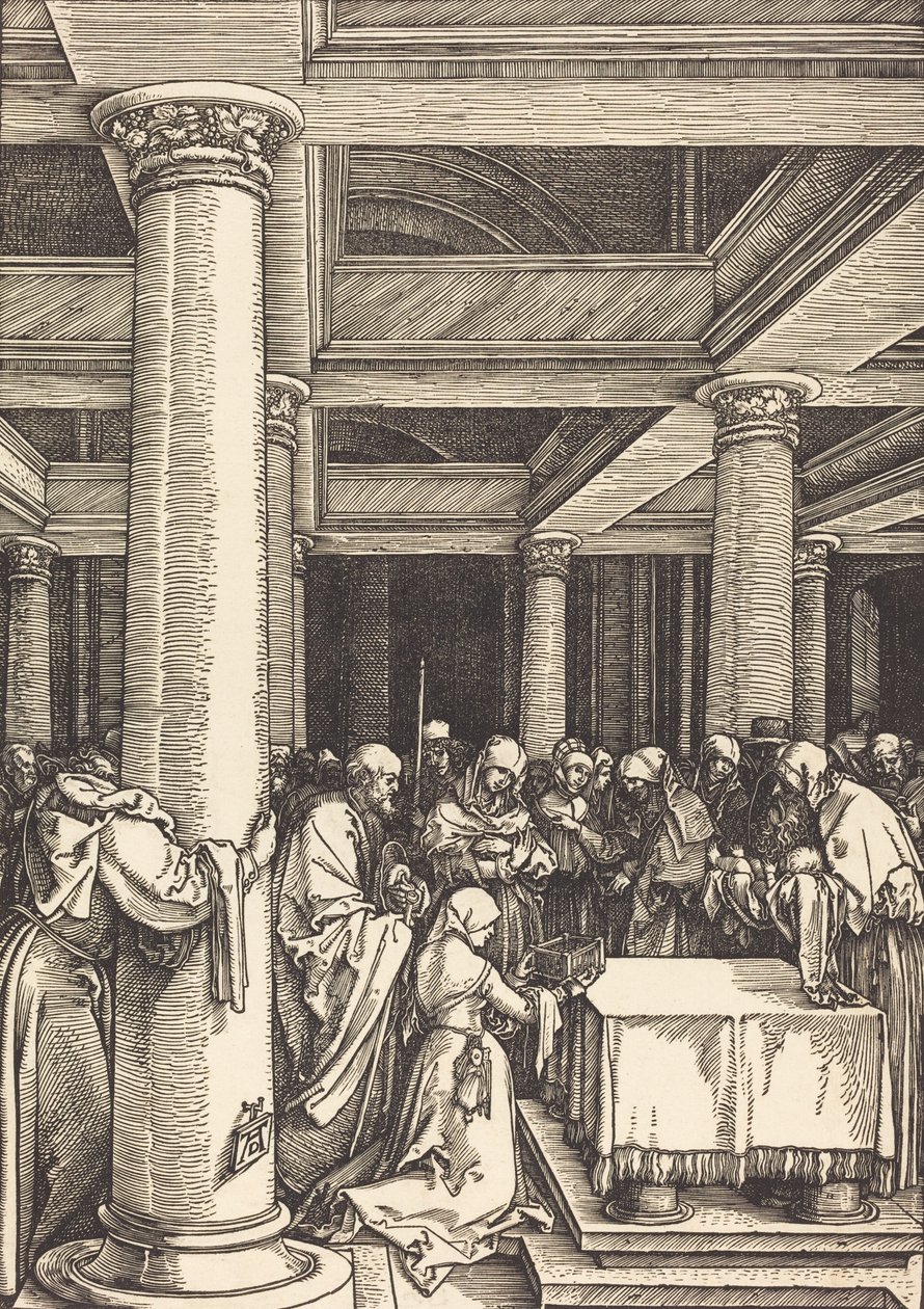 Krisztus bemutatása a templomban, c. 15041505. alkotó: Albrecht Dürer