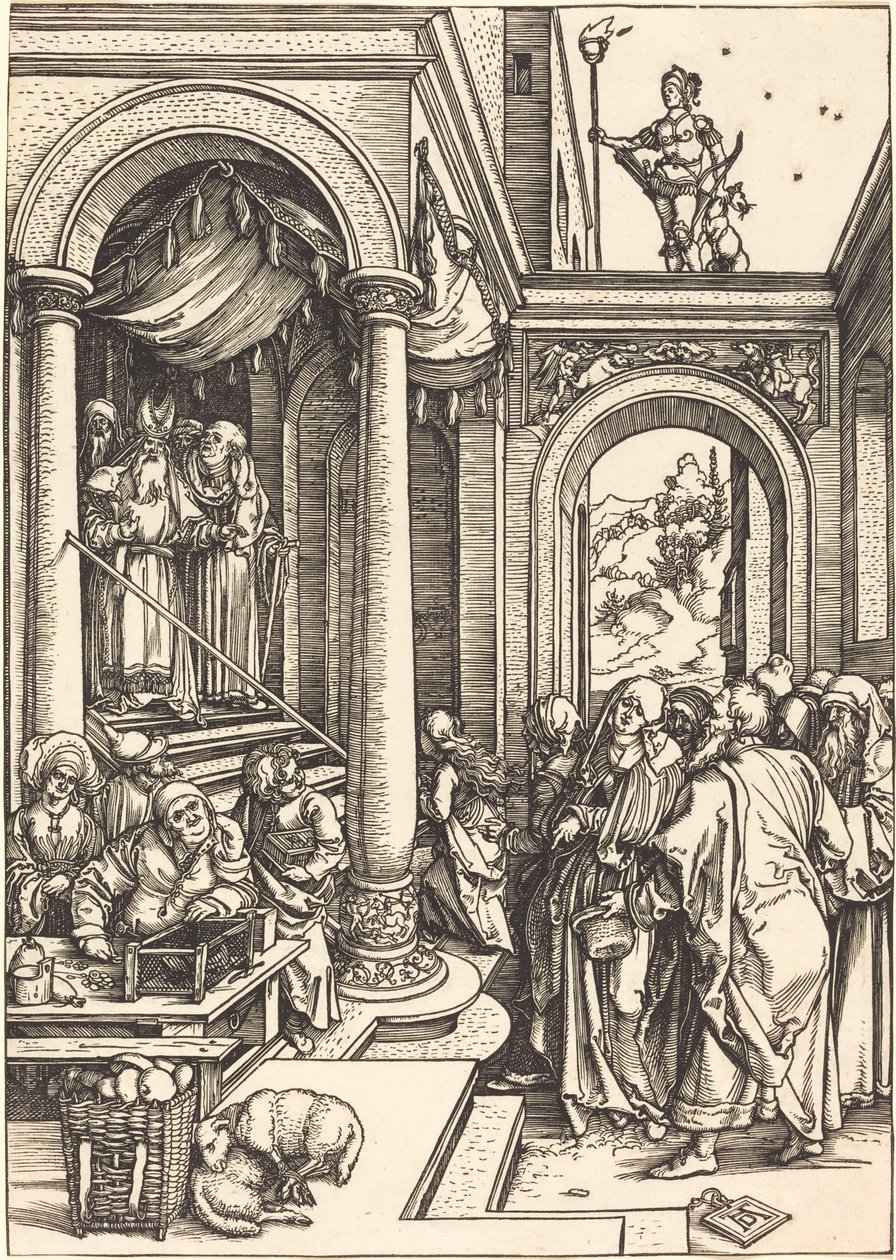 A Szűz bemutatása a templomban alkotó: Albrecht Dürer