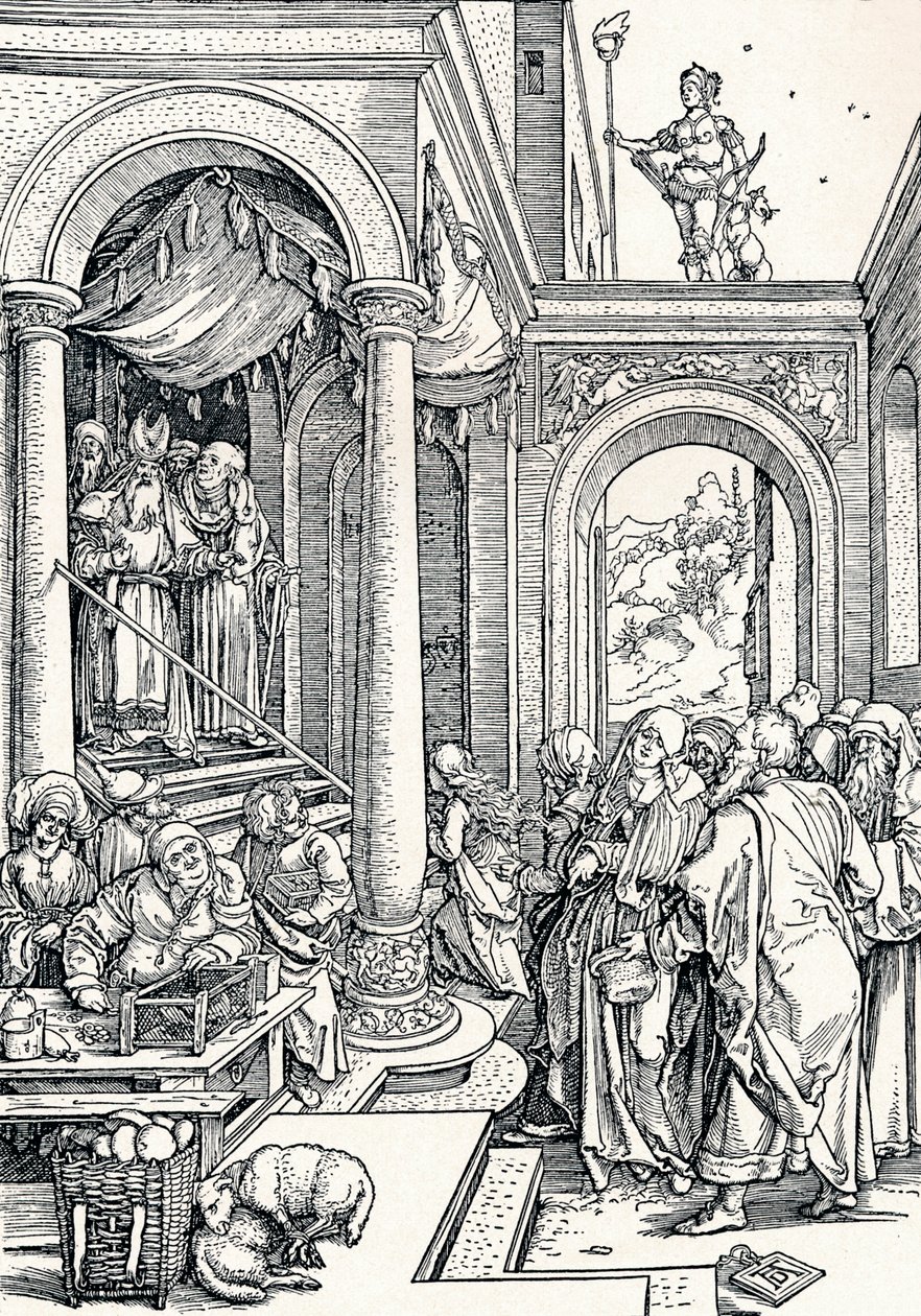 A Szűzanya bemutatása a templomban, 1506 1906 alkotó: Albrecht Dürer