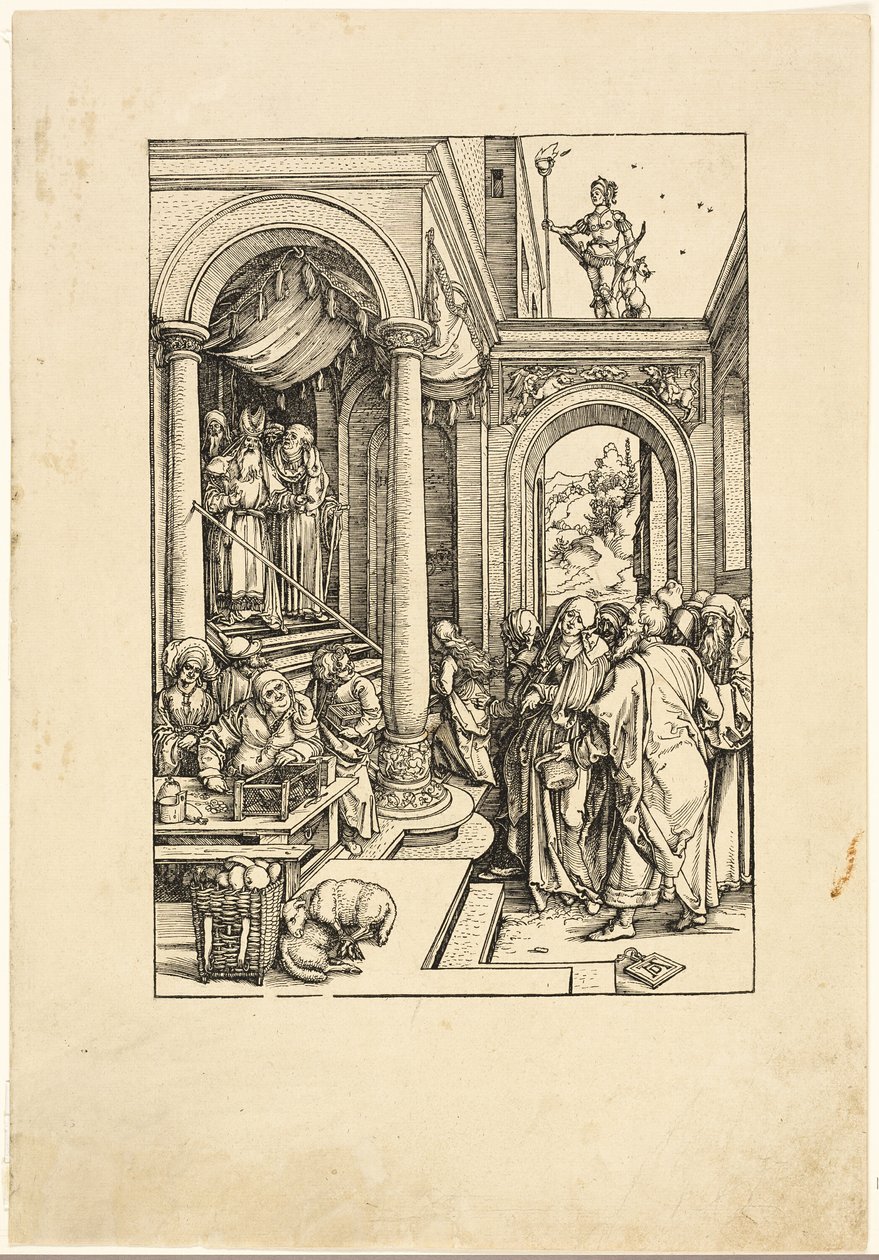 A Szűz bemutatása a templomban, A Szűz életéből alkotó: Albrecht Dürer
