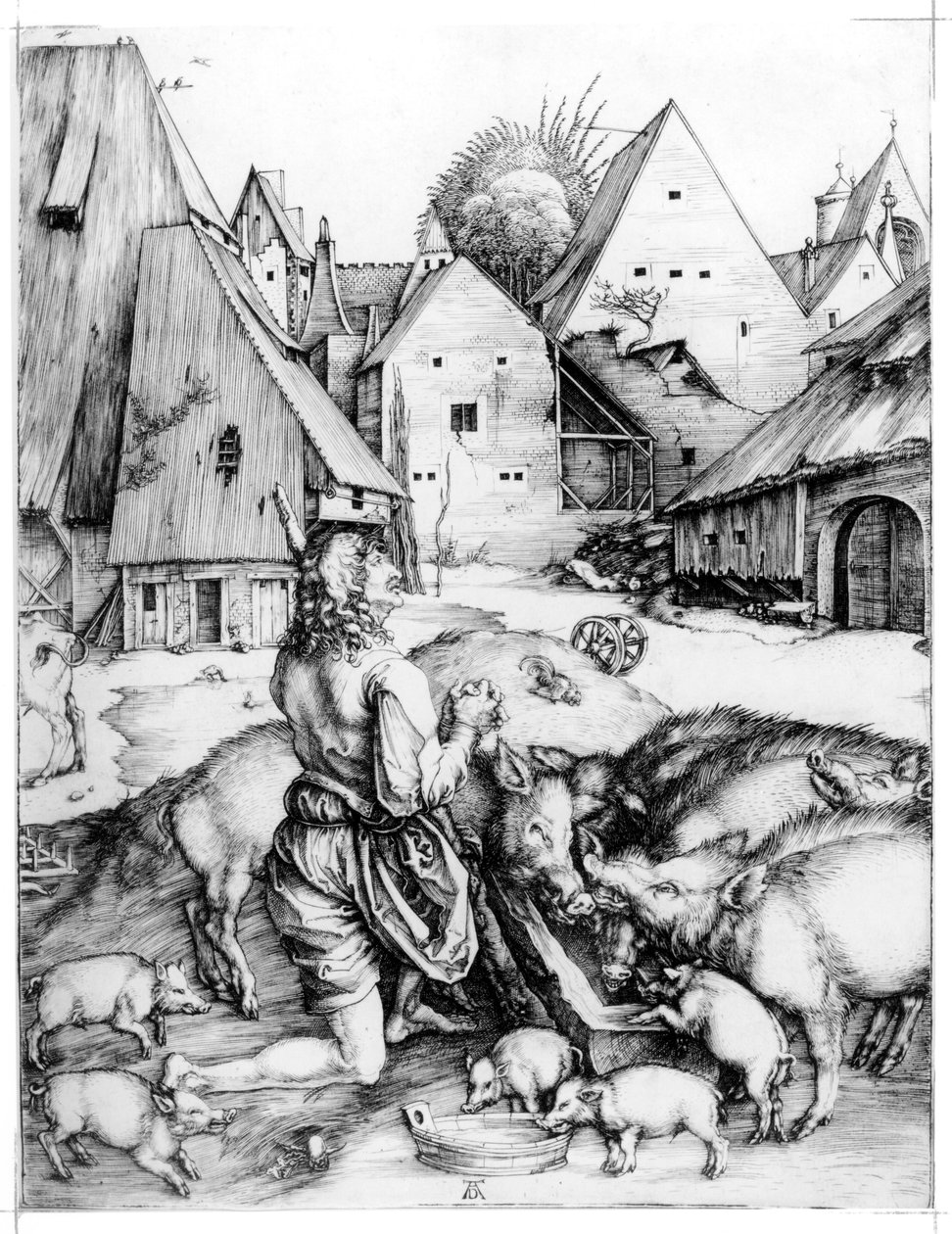 A tékozló fiú, 1496 alkotó: Albrecht Dürer