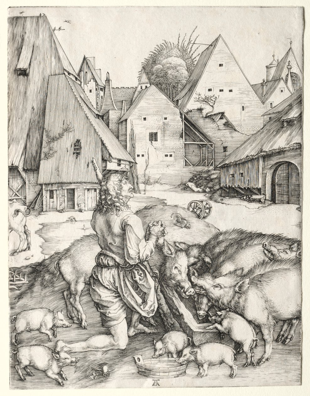 A tékozló fiú c. 1496. alkotó: Albrecht Dürer