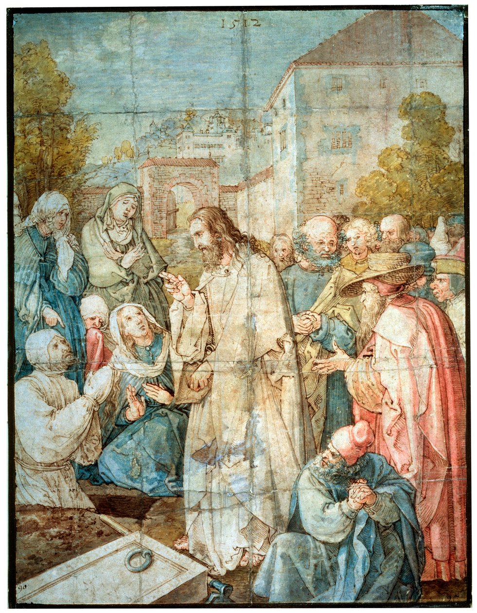 Lázár feltámasztása, 1512. alkotó: Albrecht Dürer