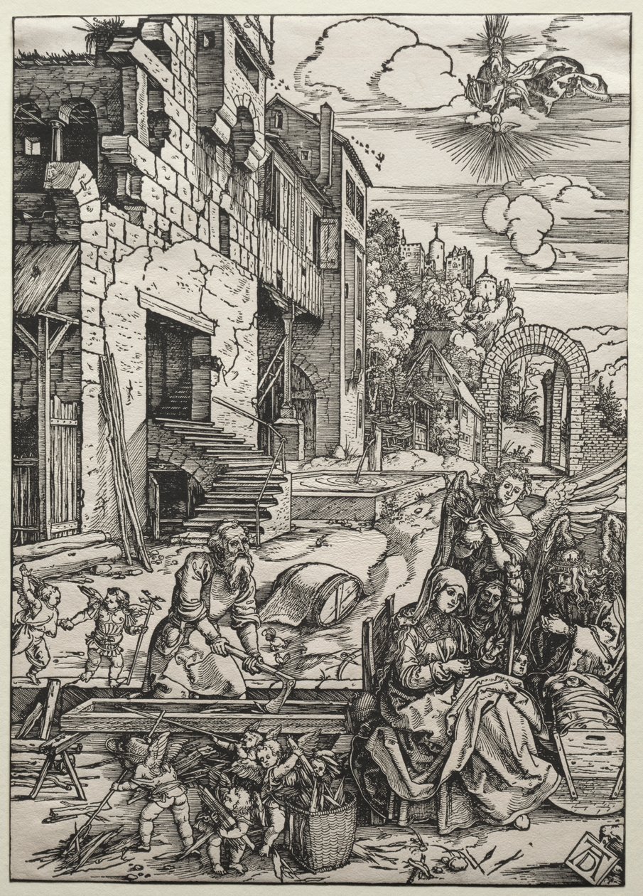 A nyugalom Egyiptomban, c. 1501-1502. alkotó: Albrecht Dürer