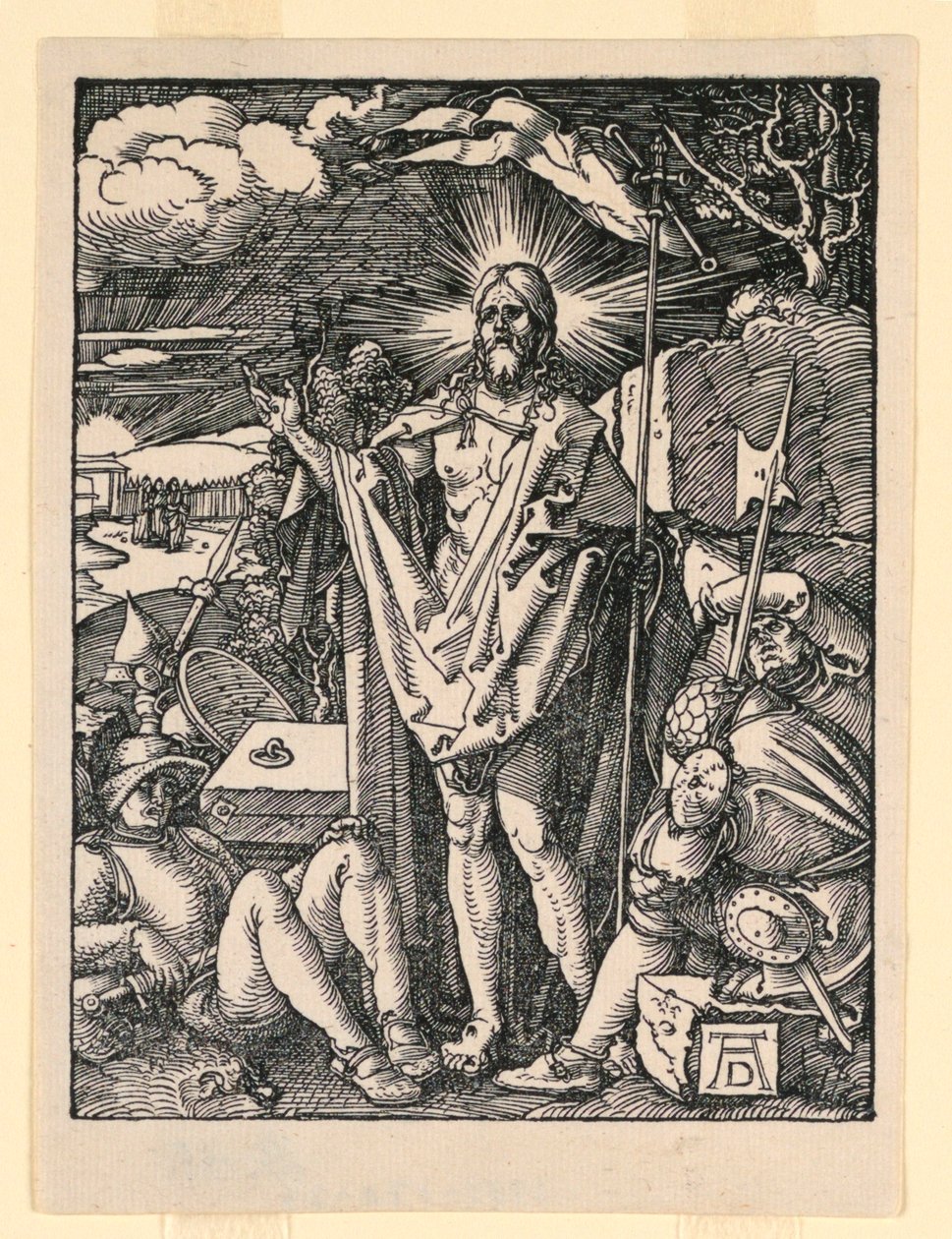 A feltámadás, A kis szenvedély sorozatból alkotó: Albrecht Dürer