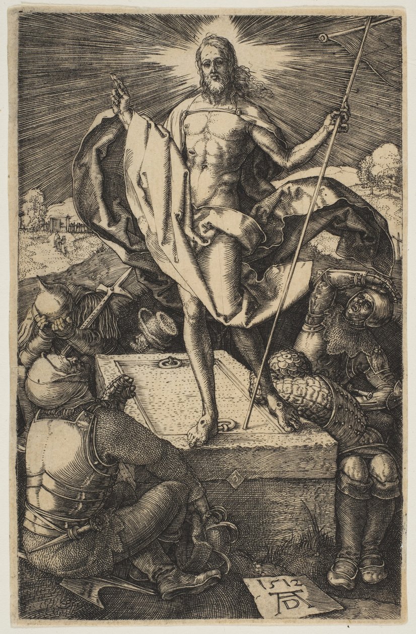 A feltámadás, a Passióból, 1511. alkotó: Albrecht Dürer
