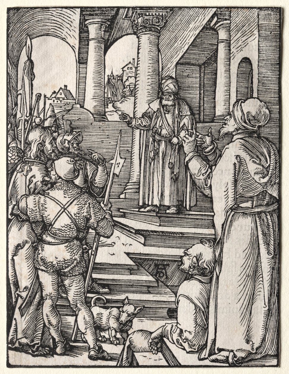 A kis passió: Krisztus Pilátus előtt alkotó: Albrecht Dürer