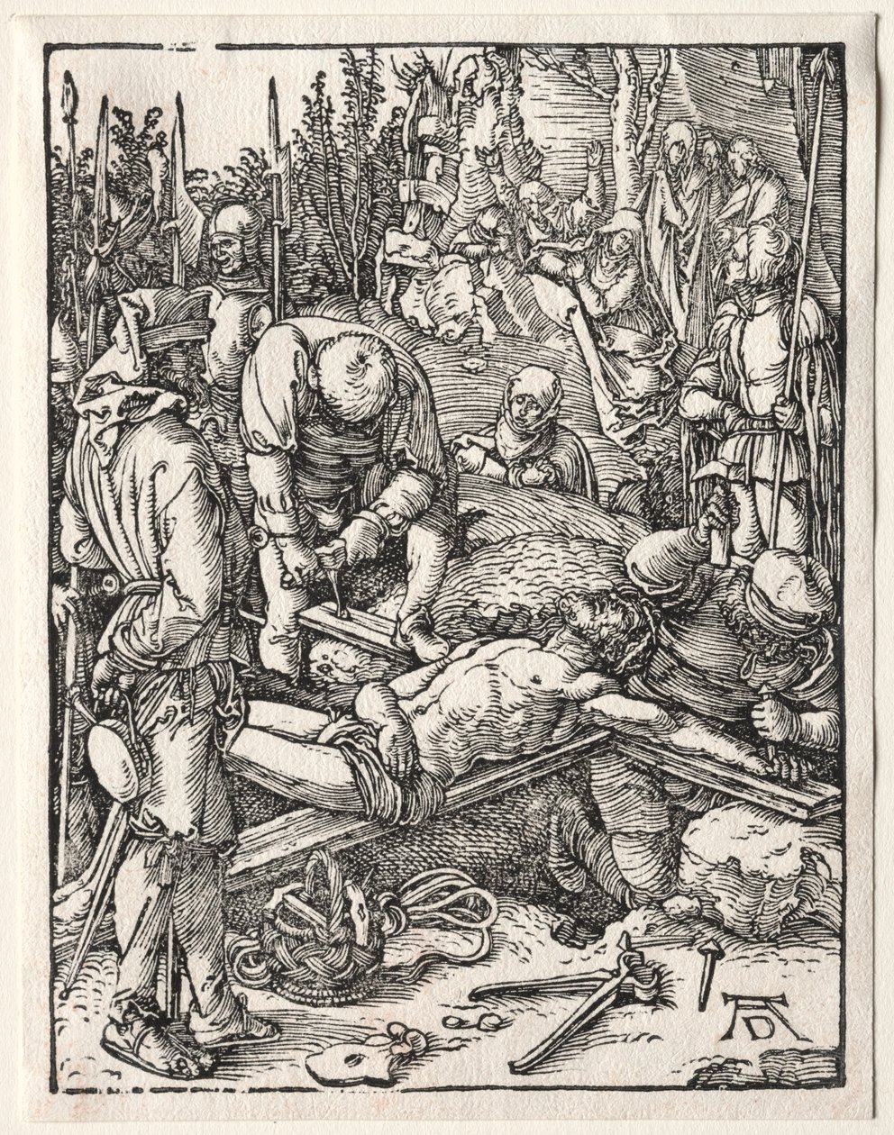 A kis szenvedés: Krisztust a keresztre szegezték, 1509-1511. alkotó: Albrecht Dürer