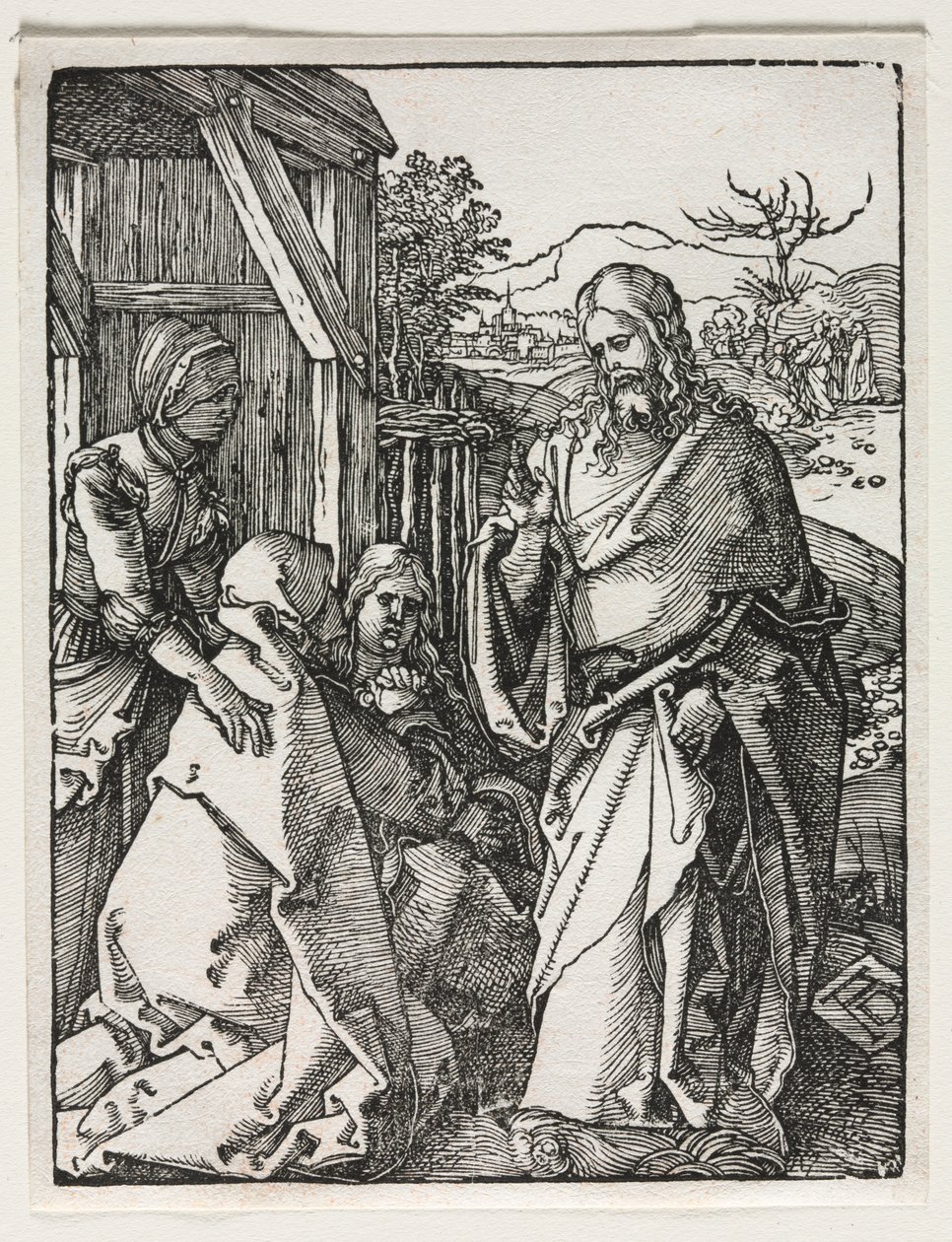 A kis szenvedély: Krisztus búcsút vesz a Szűzanyától. alkotó: Albrecht Dürer