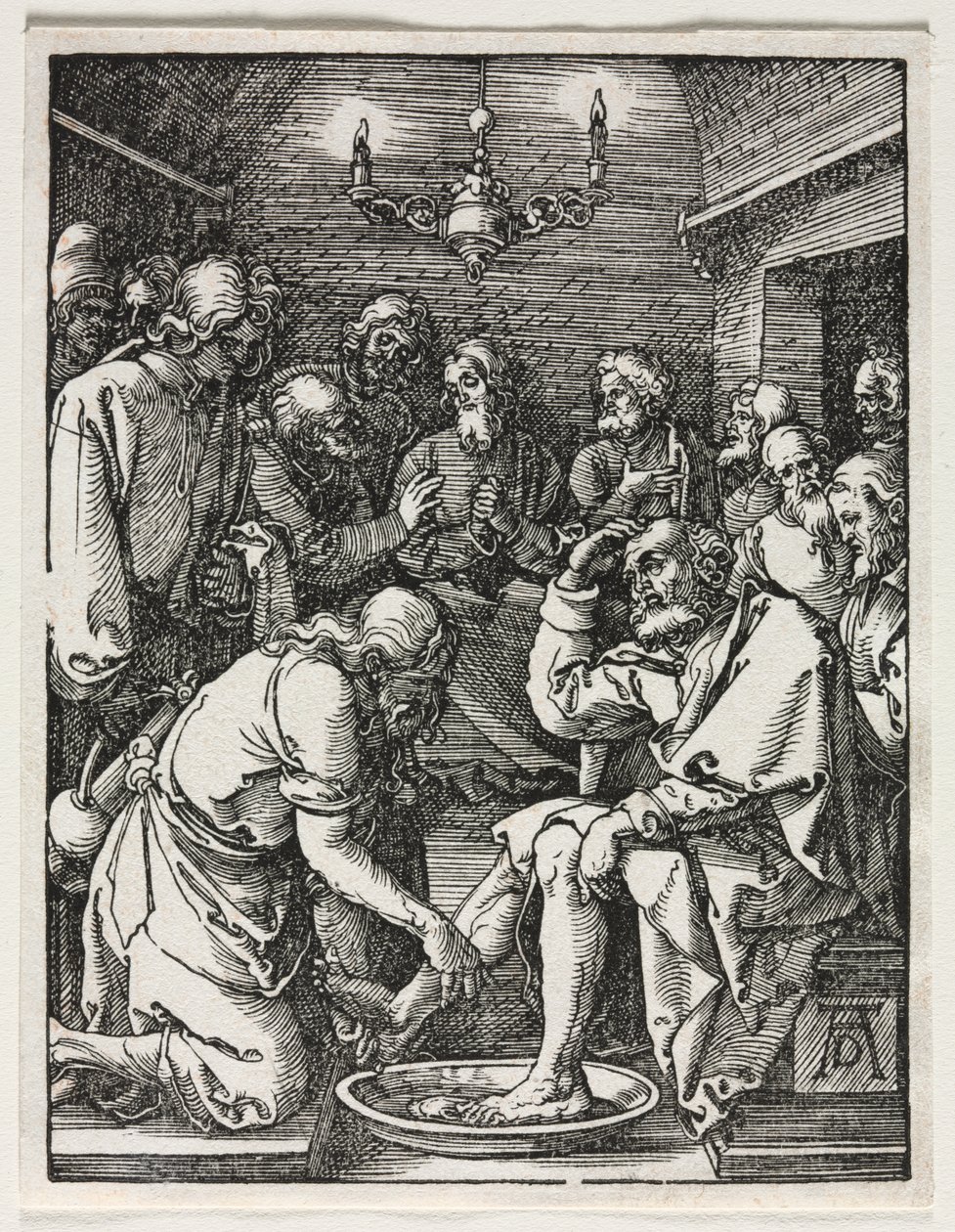 A kis passió: Szent Péter lábát mosó Krisztus alkotó: Albrecht Dürer