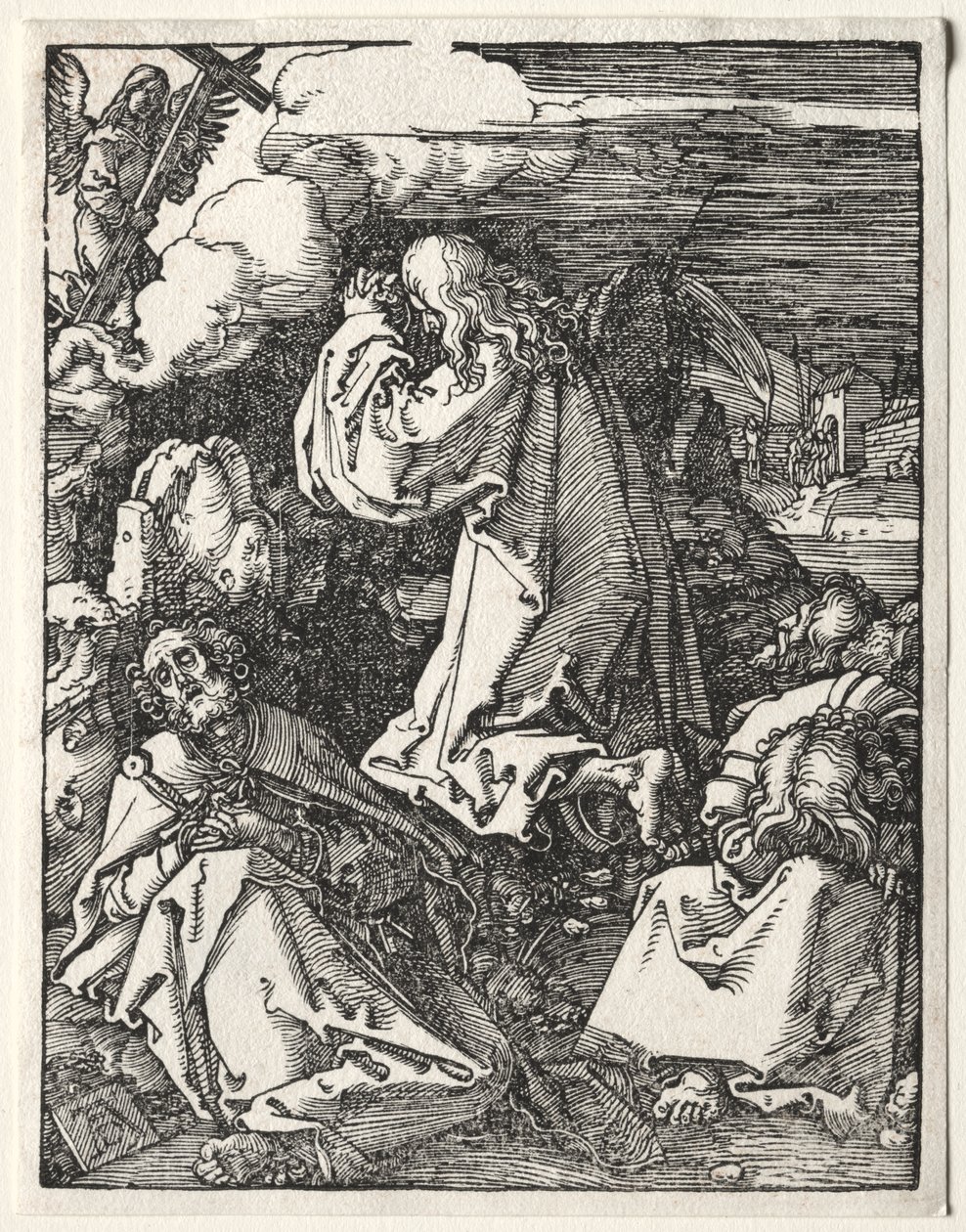 A Kis Passió: Krisztus az Olajfák-hegyen alkotó: Albrecht Dürer