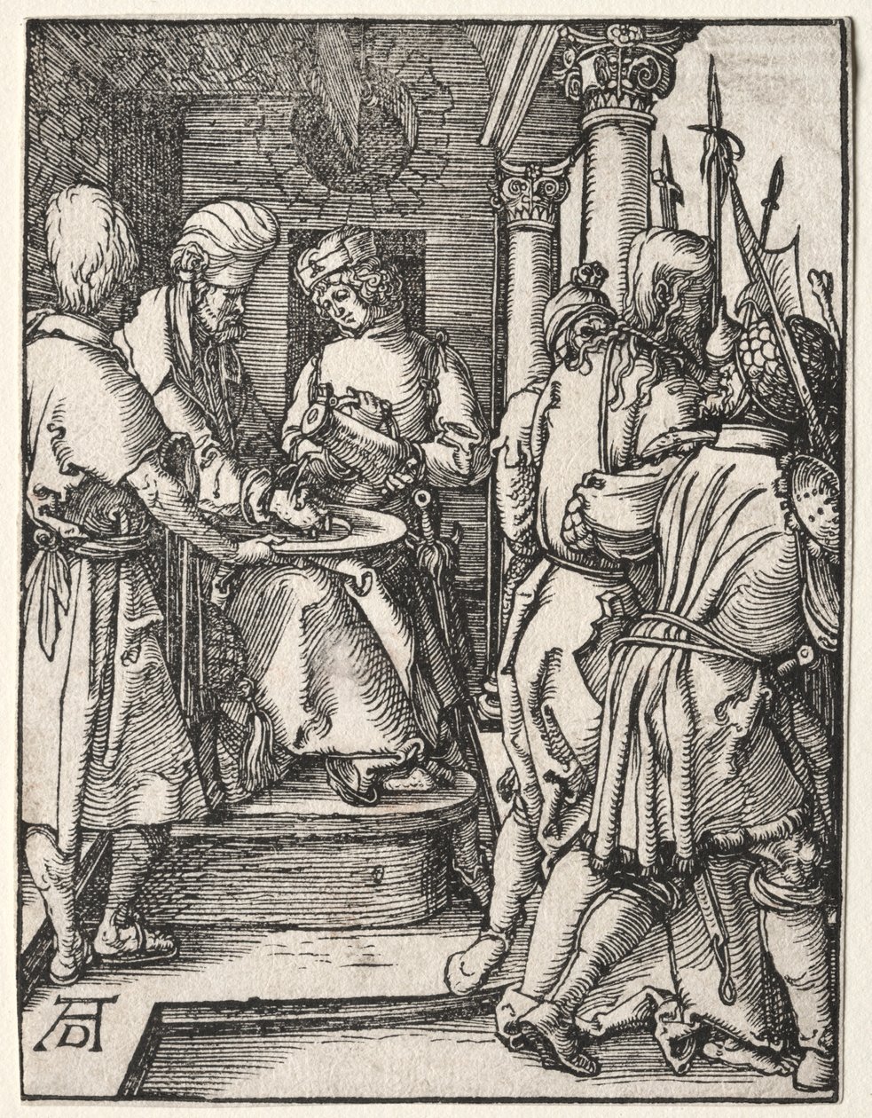 A kis szenvedély: Pilátus kezet mos, 1509-1511. alkotó: Albrecht Dürer