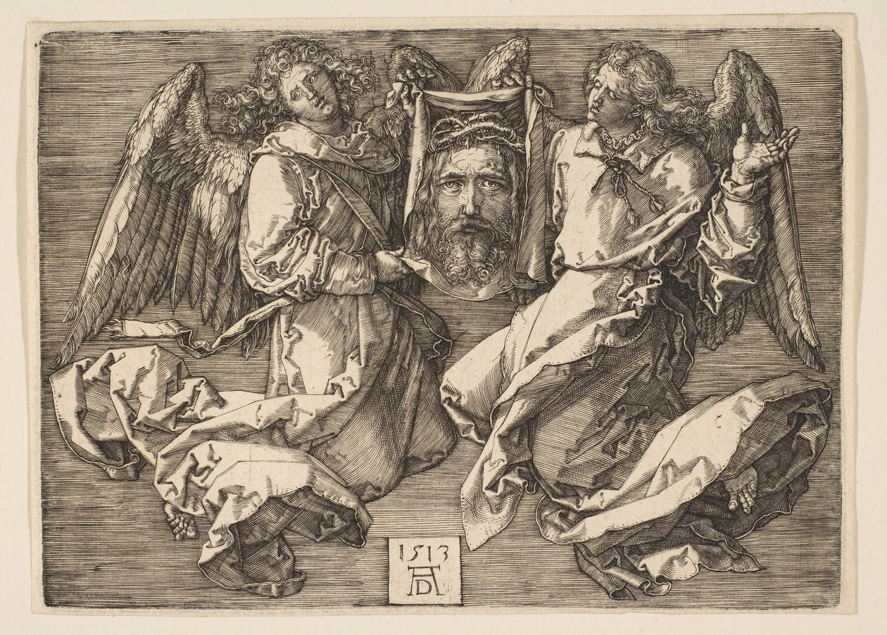 A Sudarium két angyal által kiállítva, 1513. alkotó: Albrecht Dürer