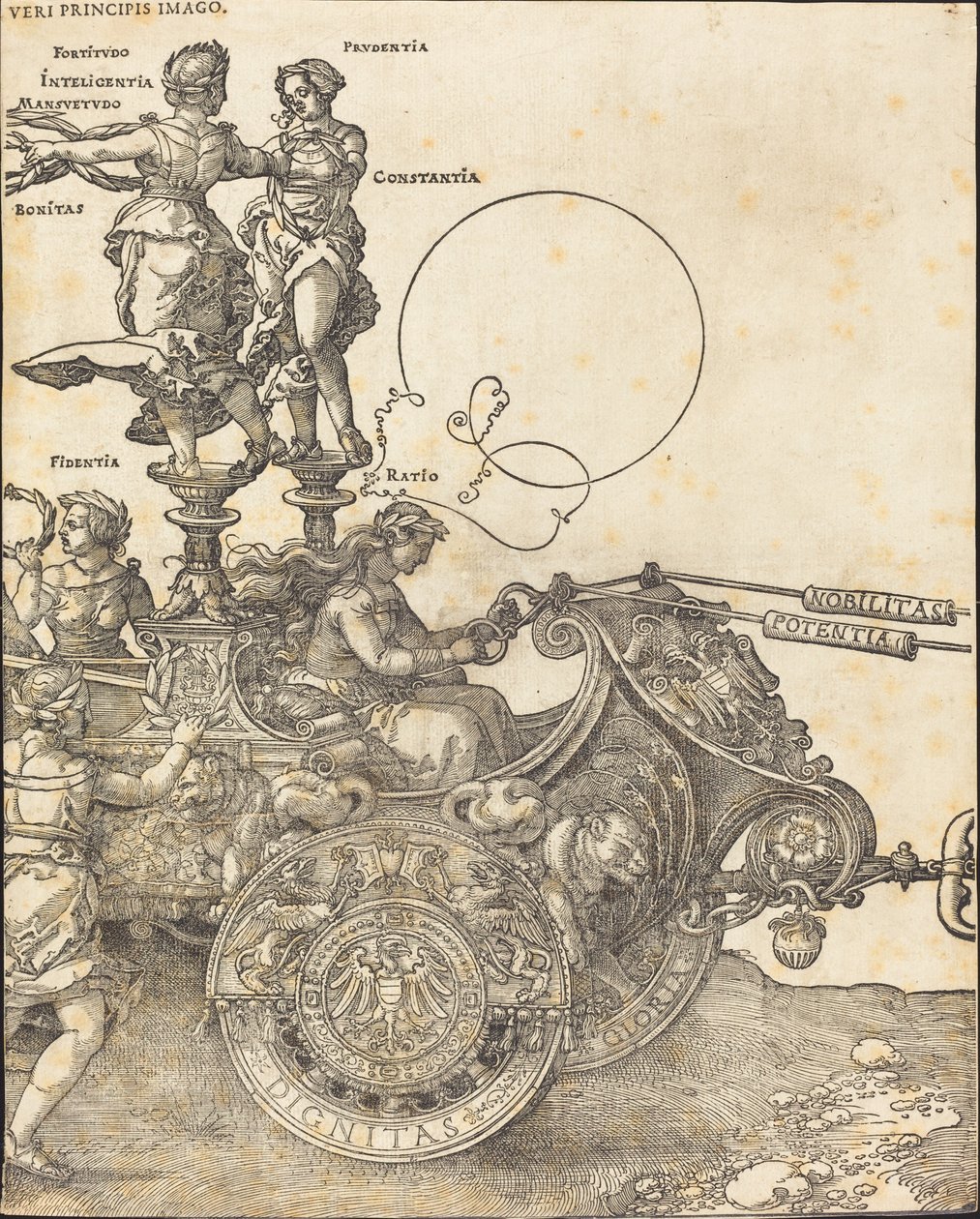 Maximilian I diadalszekere (A nagy diadalkocsi) [8/2. tábla] alkotó: Albrecht Dürer