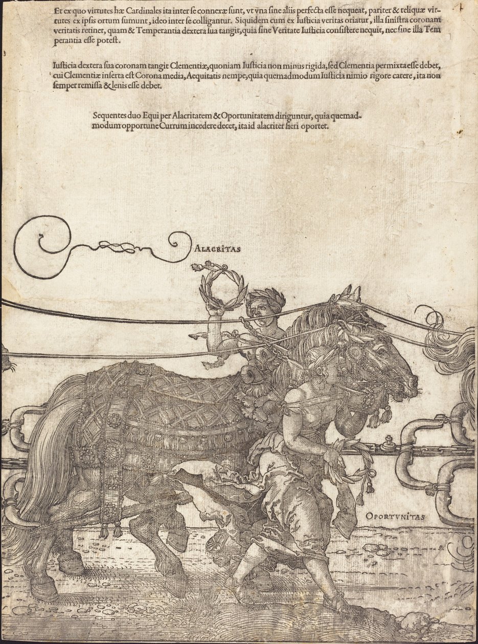 Maximilian I diadalszekere (A nagy diadalkocsi) [8/4. tábla] alkotó: Albrecht Dürer