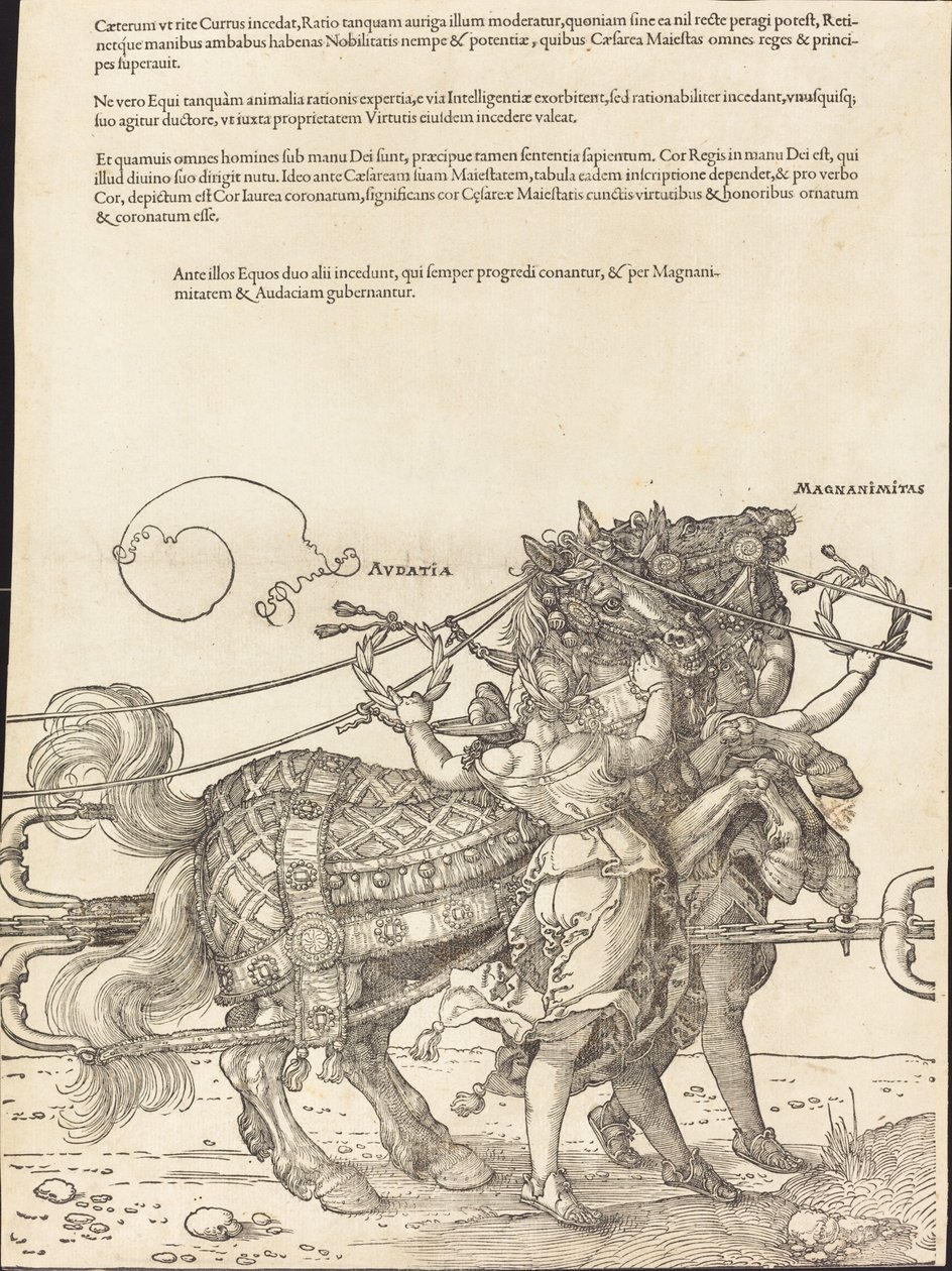 Maximilian I diadalszekere (A nagy diadalkocsi) [8/7. tábla] alkotó: Albrecht Dürer