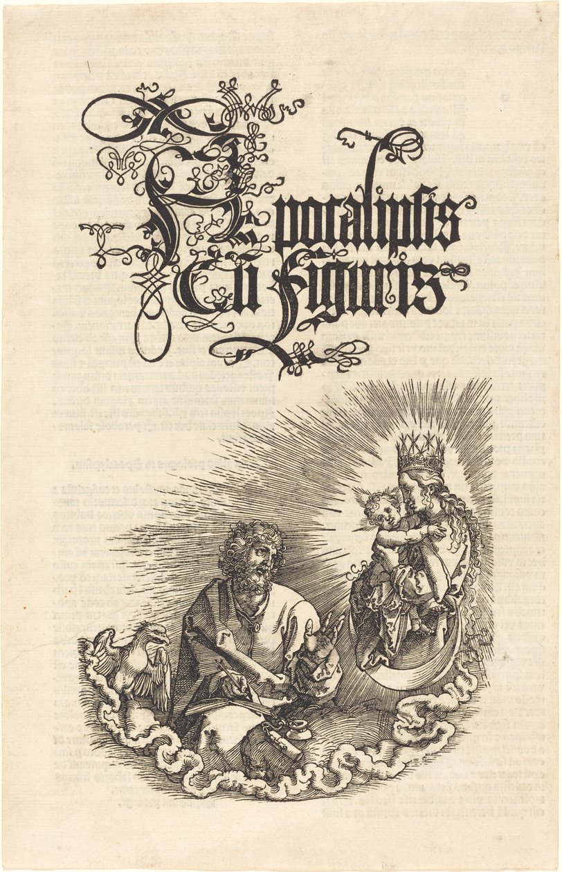 A Szűz megjelenik Szent Jánosnak alkotó: Albrecht Dürer