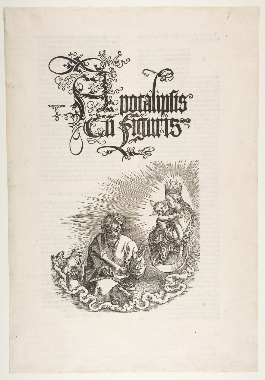 A Szűz megjelenik Szent Jánosnak, az Apokalipszis.n.d. alkotó: Albrecht Dürer