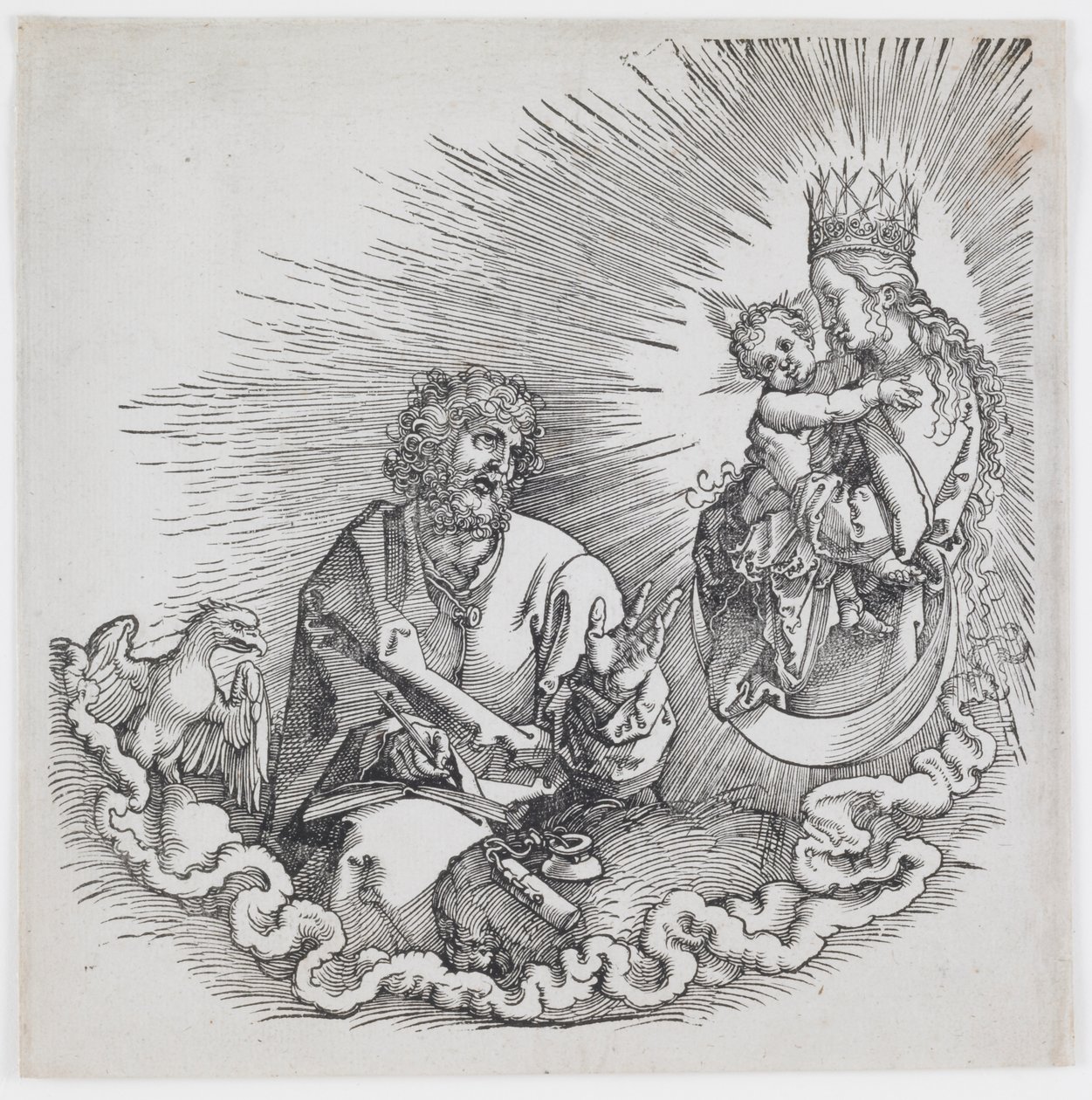 A Szent Jánosnak megjelenő Szűz, az „Apokalipszis” 1511-es kiadásából alkotó: Albrecht Dürer