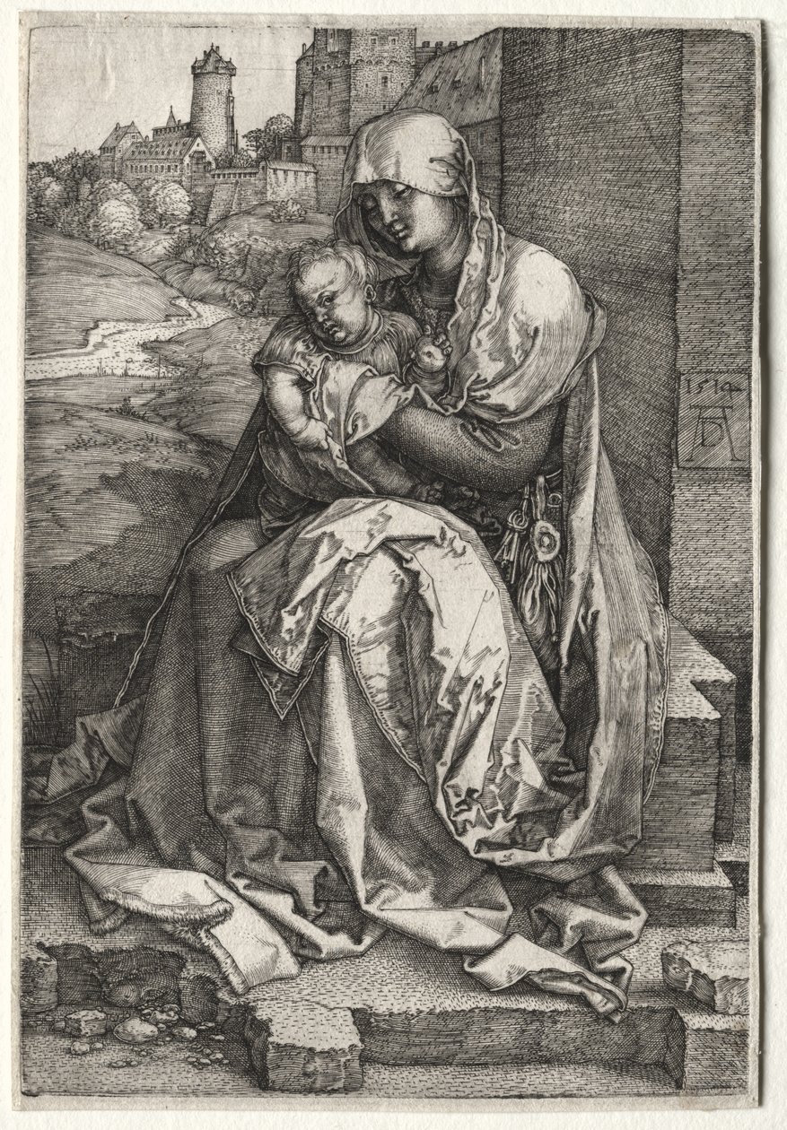 A Szűz és a Fal mellett ülő gyermek alkotó: Albrecht Dürer