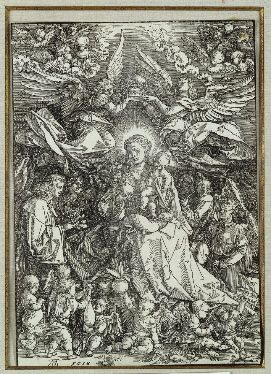 A Szűz és a Gyermek angyalokkal körülvéve, 1518 alkotó: Albrecht Dürer