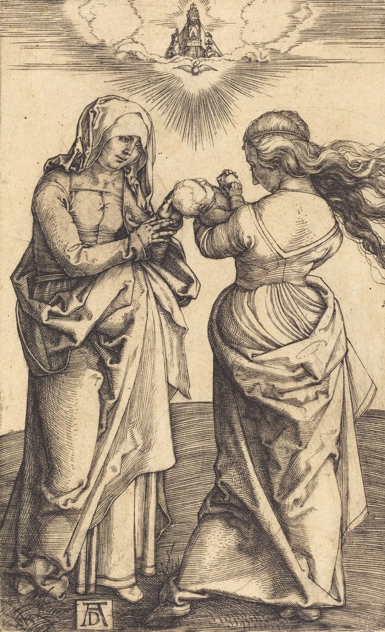 Szűz és gyermek Szent Annával, c. 1500. alkotó: Albrecht Dürer