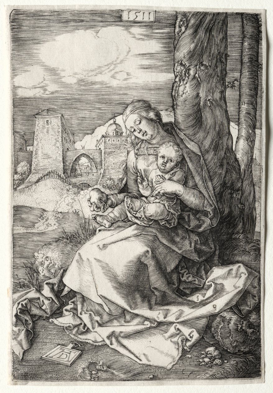 A Szűz és a Gyermek a körtével alkotó: Albrecht Dürer