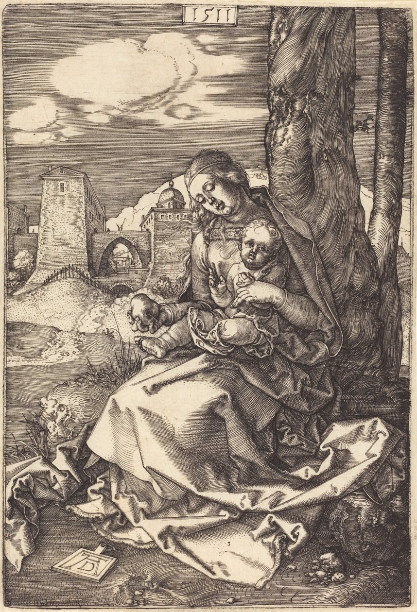 A Szűz Mária és a Gyermek a körtével alkotó: Albrecht Dürer