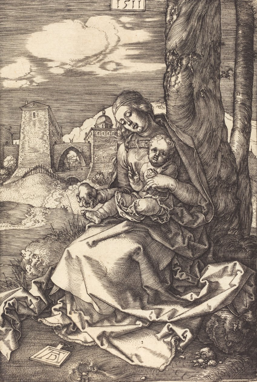 Szűz és gyermek a körtével, 1511. alkotó: Albrecht Dürer