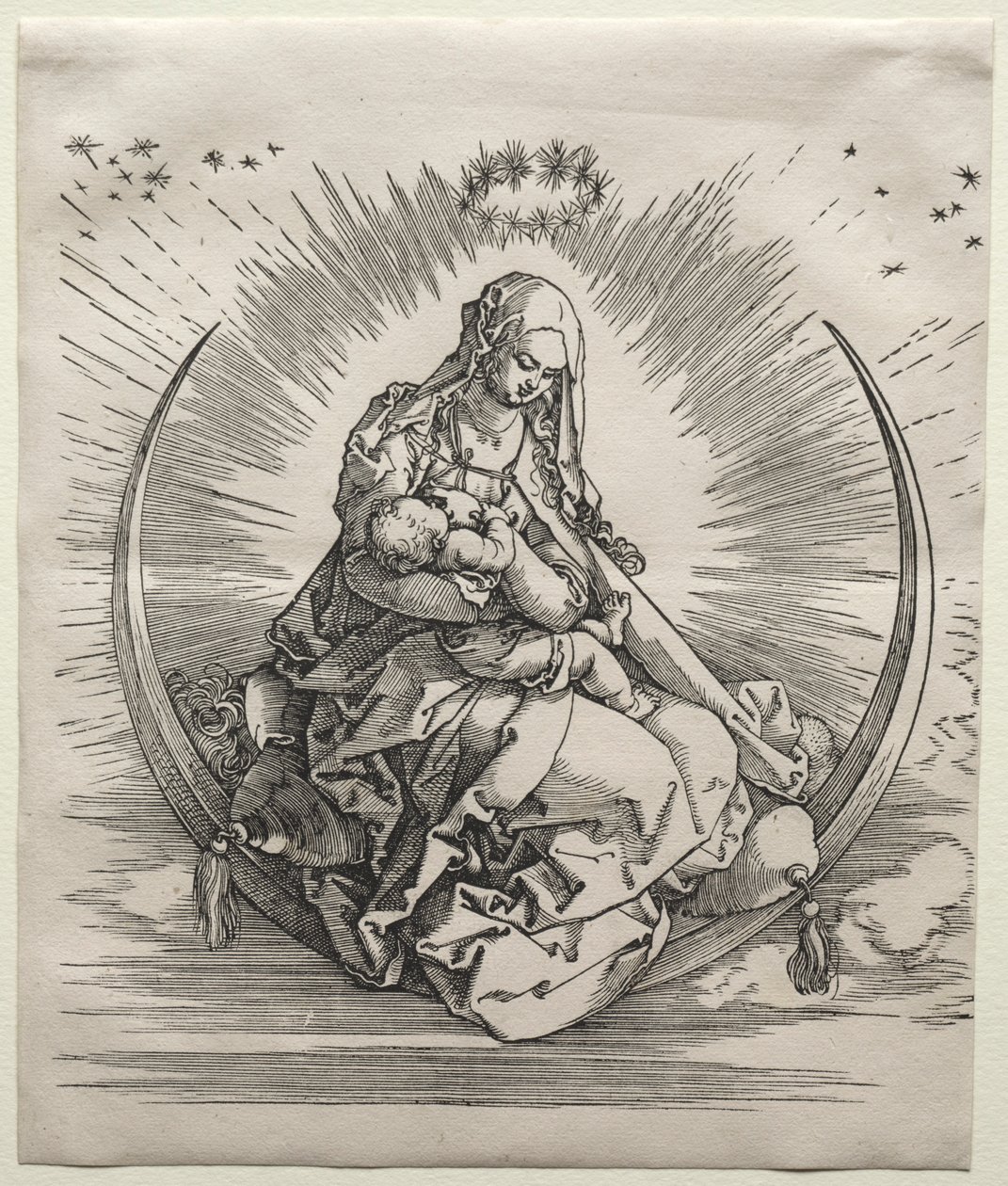 A Szűz a félholdon c. 1510-1511. alkotó: Albrecht Dürer