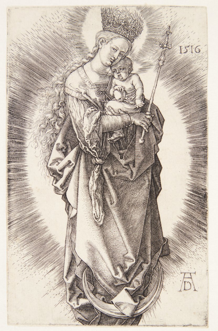 A Szűz félholdon, csillagkoronával és jogarral alkotó: Albrecht Dürer