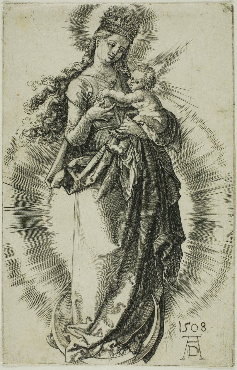 Szűz a félholdon csillagkoronával alkotó: Albrecht Dürer