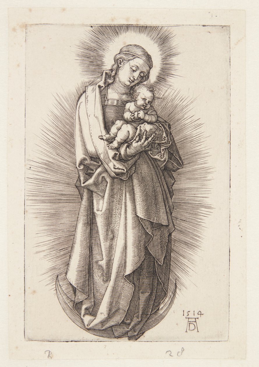 A Szűz a félholdon diadémával alkotó: Albrecht Dürer