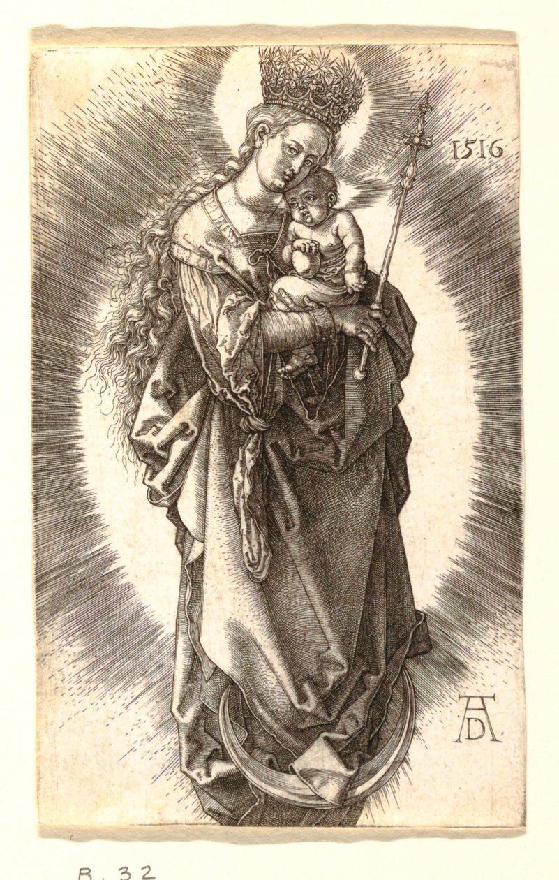 A Szűz a csillagok koronájával alkotó: Albrecht Dürer