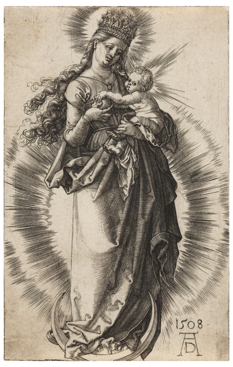 A Szűz a csillagos koronával alkotó: Albrecht Dürer