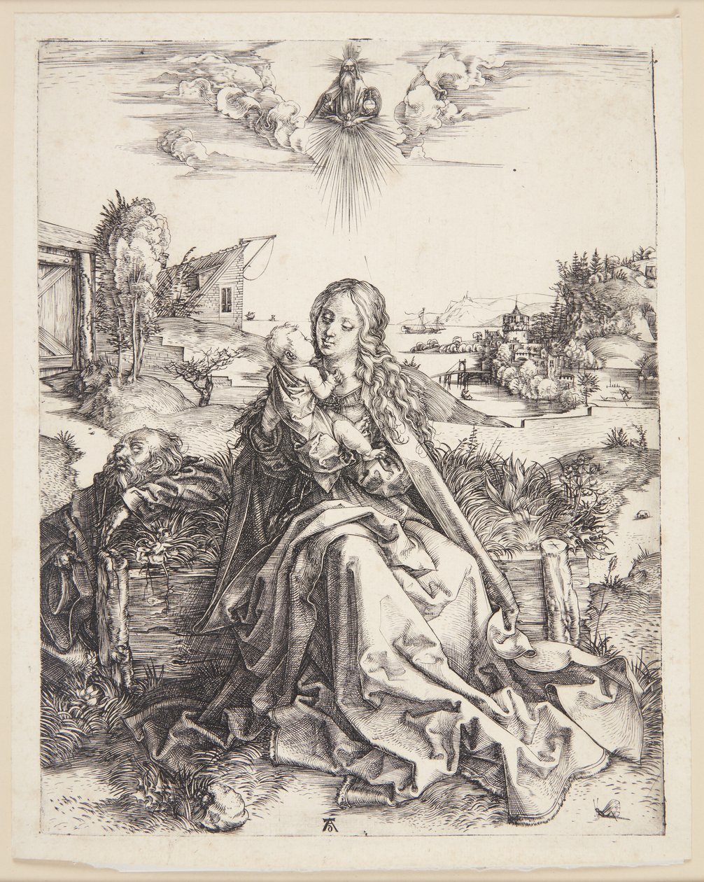 A Szűz a szitakötővel alkotó: Albrecht Dürer